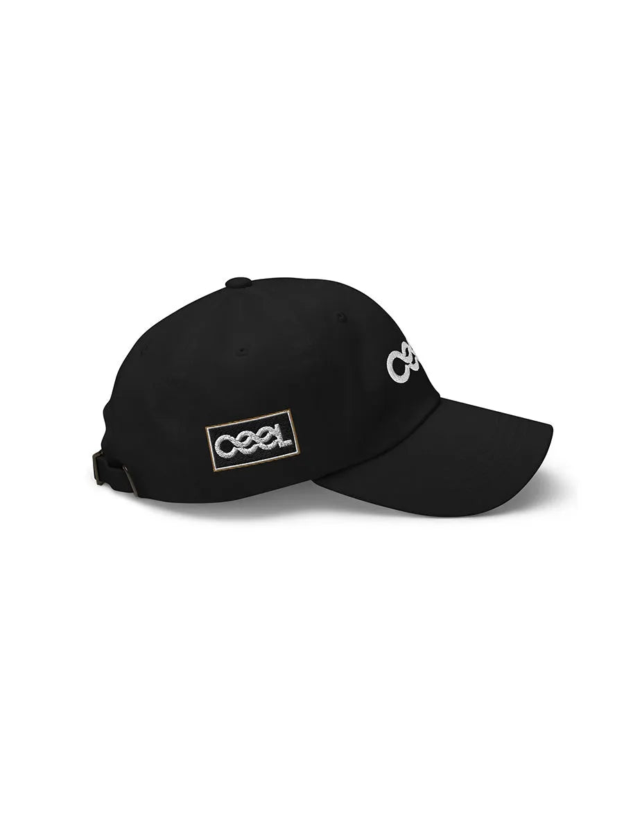 cool house black sports cap - side view