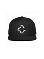 cool house black snapback hat - snapback hat with black & white wave c 