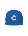 cool house blue snapback hat - snapback hat with white wave c 