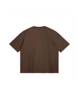 cool house loose t-shirt in brown, blank  back 