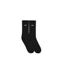 cool house logo socks - black socks with embroidered boxed cool logo 