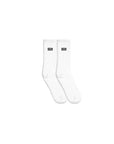 cool house logo socks - white socks with embroidered boxed cool logo 