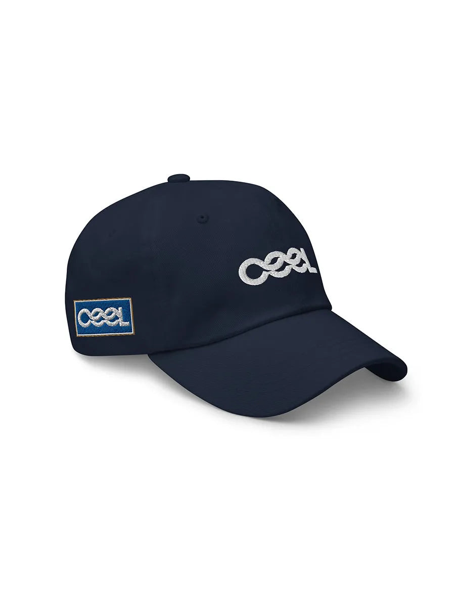 cool house navy sports cap - side view