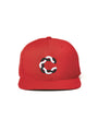 cool house red snapback hat - snapback hat with black & white wave c 