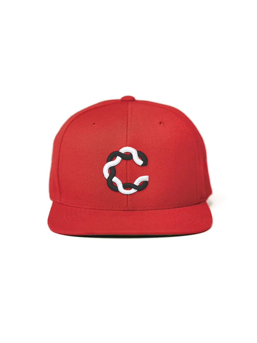 cool house red snapback hat - snapback hat with black &amp; white wave c 