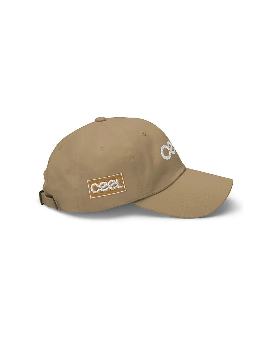 cool house sand sports cap - side view white embroidered cool logo 