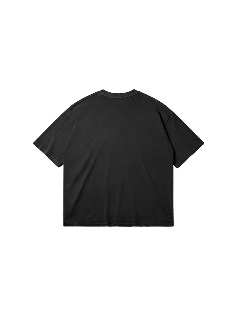 cool house washed t-shirt in black