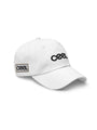 cool house white sports cap - angle view black cool logo