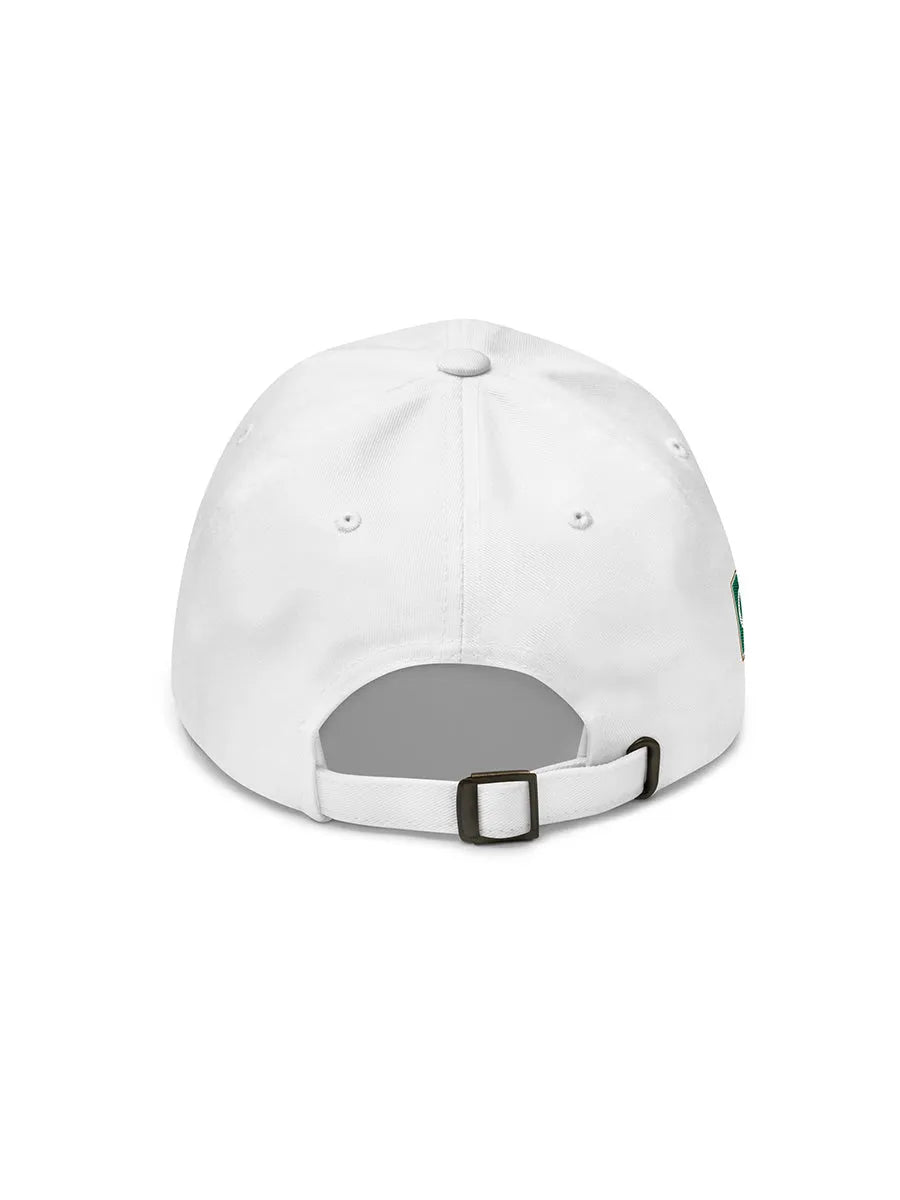 cool house white sports cap - back view