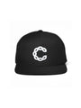 cool house black snapback hat - snapback hat with white wave c 