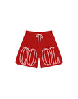 Logo Court Shorts Red